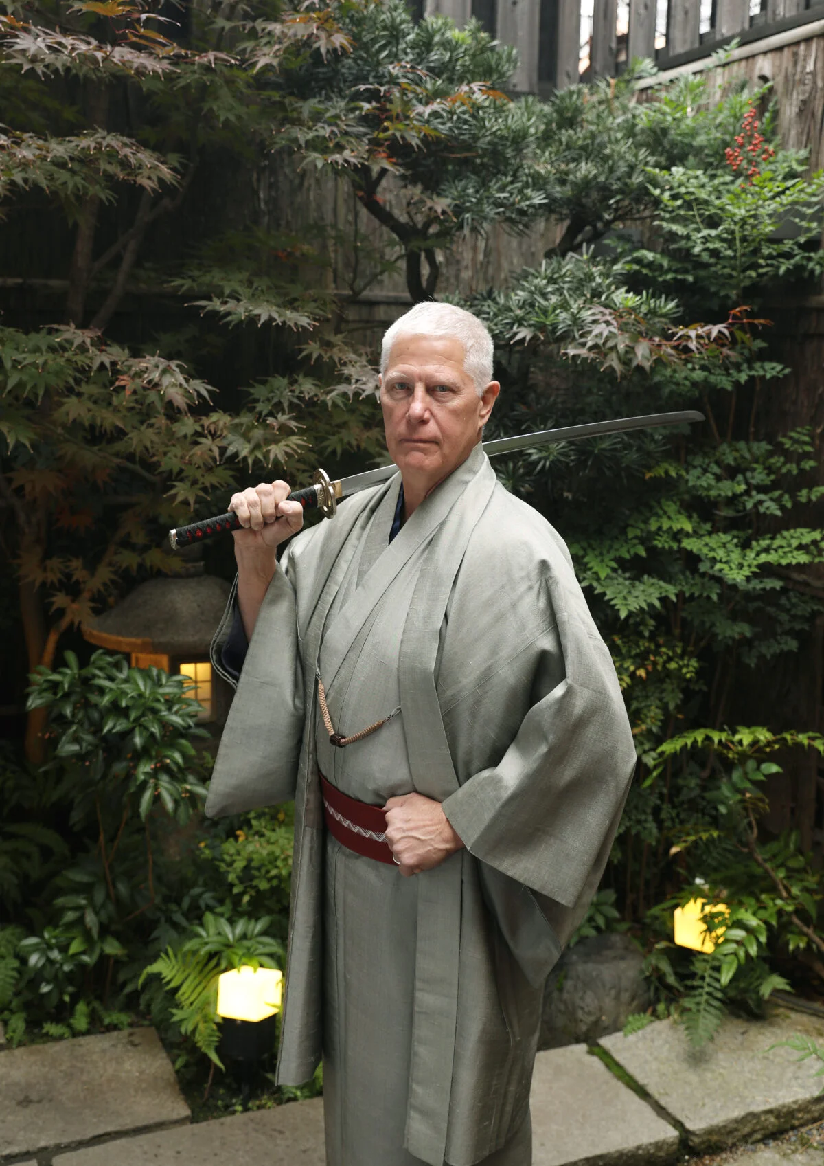 Male kimono stances