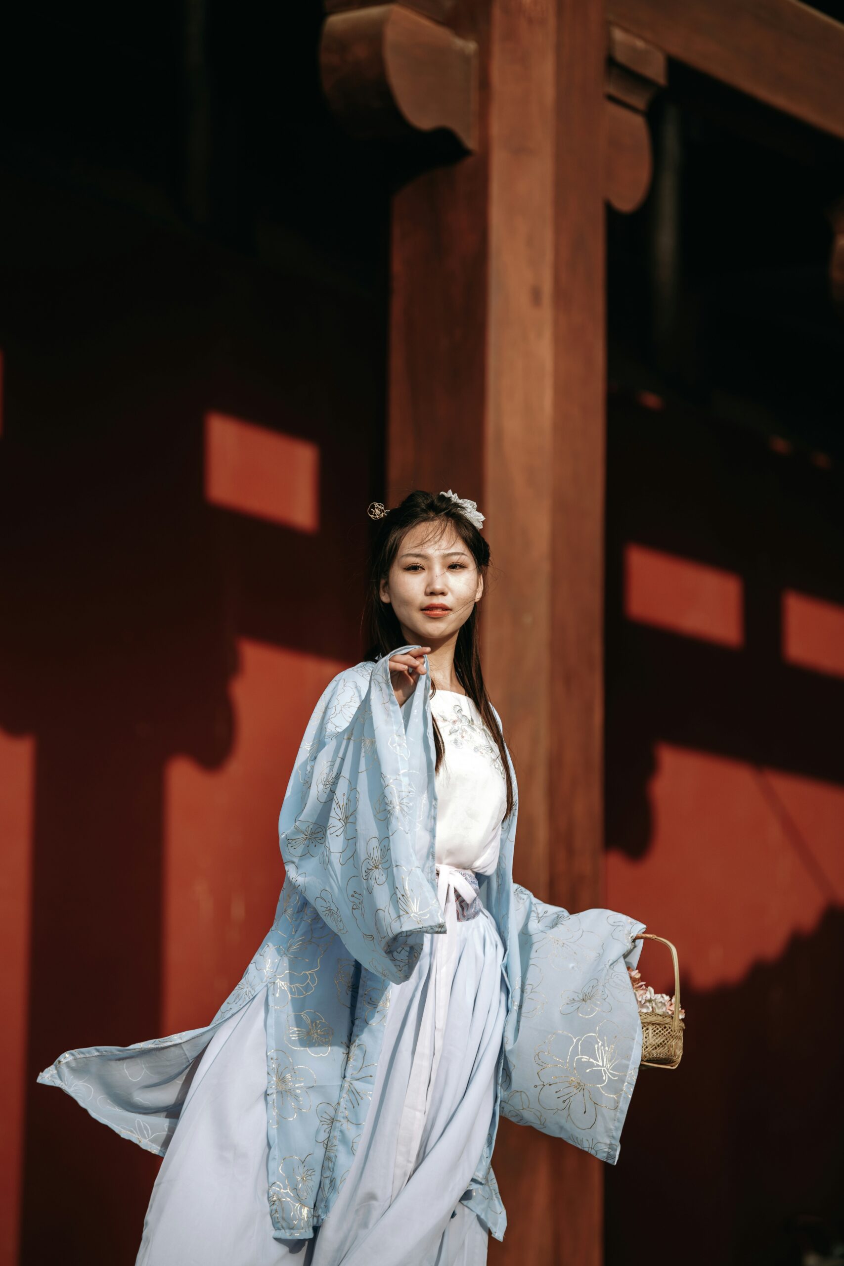 Modern kimono street fashion showcasing contemporary styling and innovative fusion of traditional Japanese garments with modern accessories