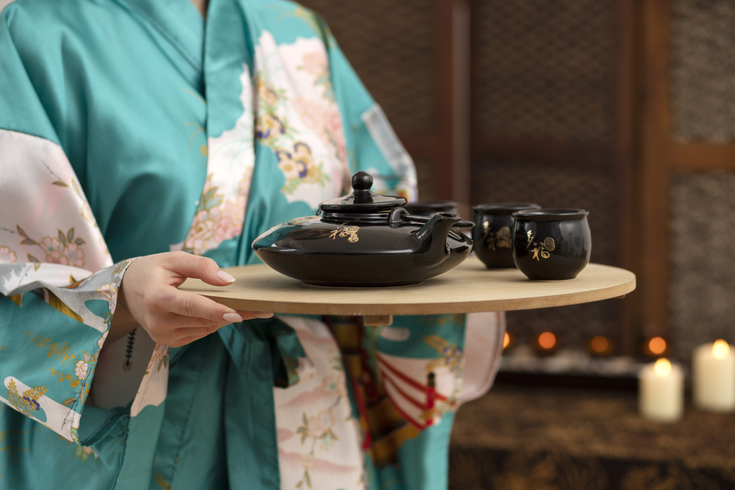 Modern kimono tea ceremony experience in Kyoto showing traditional Japanese culture continuation and contemporary kimono photography opportunities