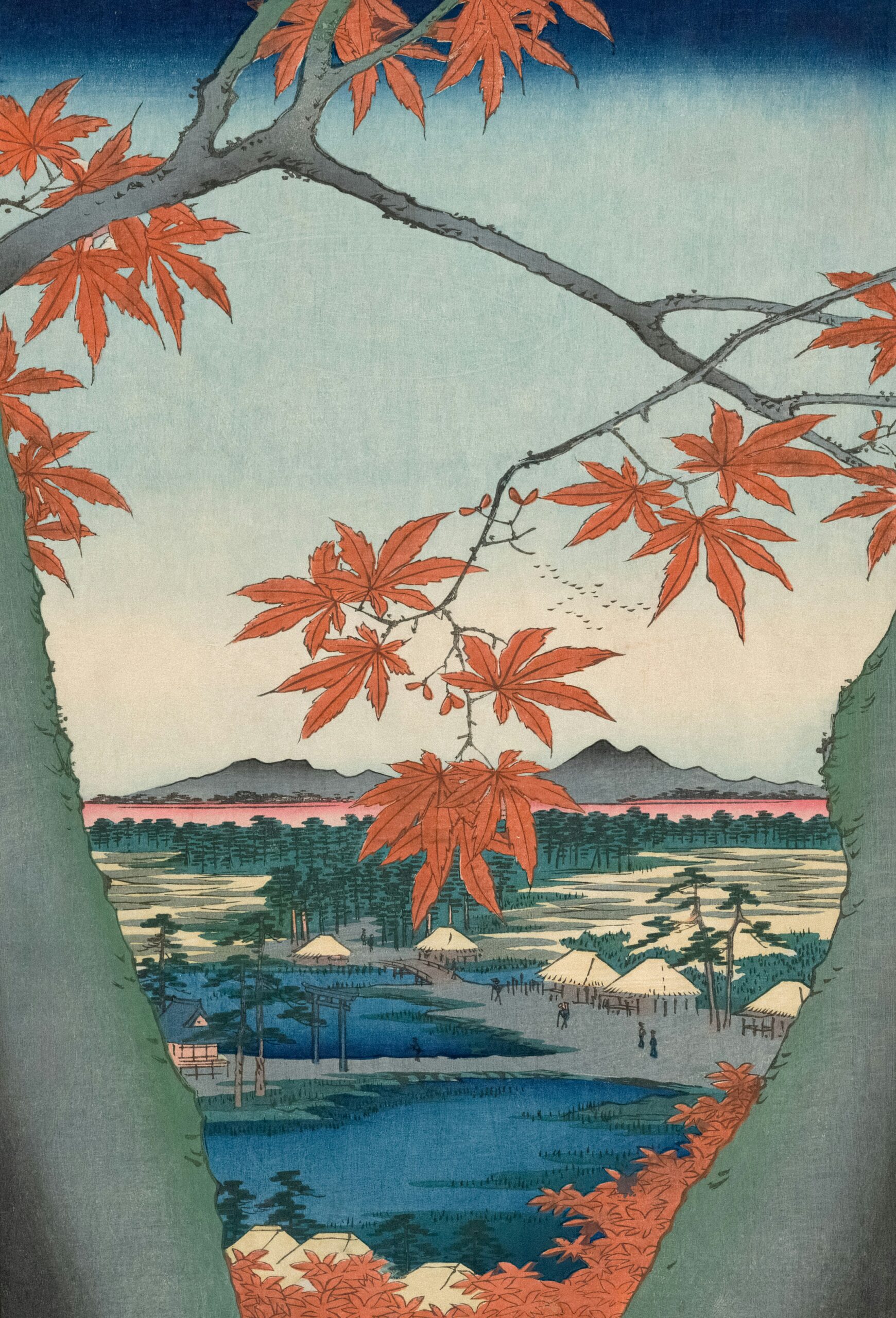 Beautiful Japanese woman wearing traditional kimono with delicate cherry blossom sakura patterns representing spring season and cultural elegance